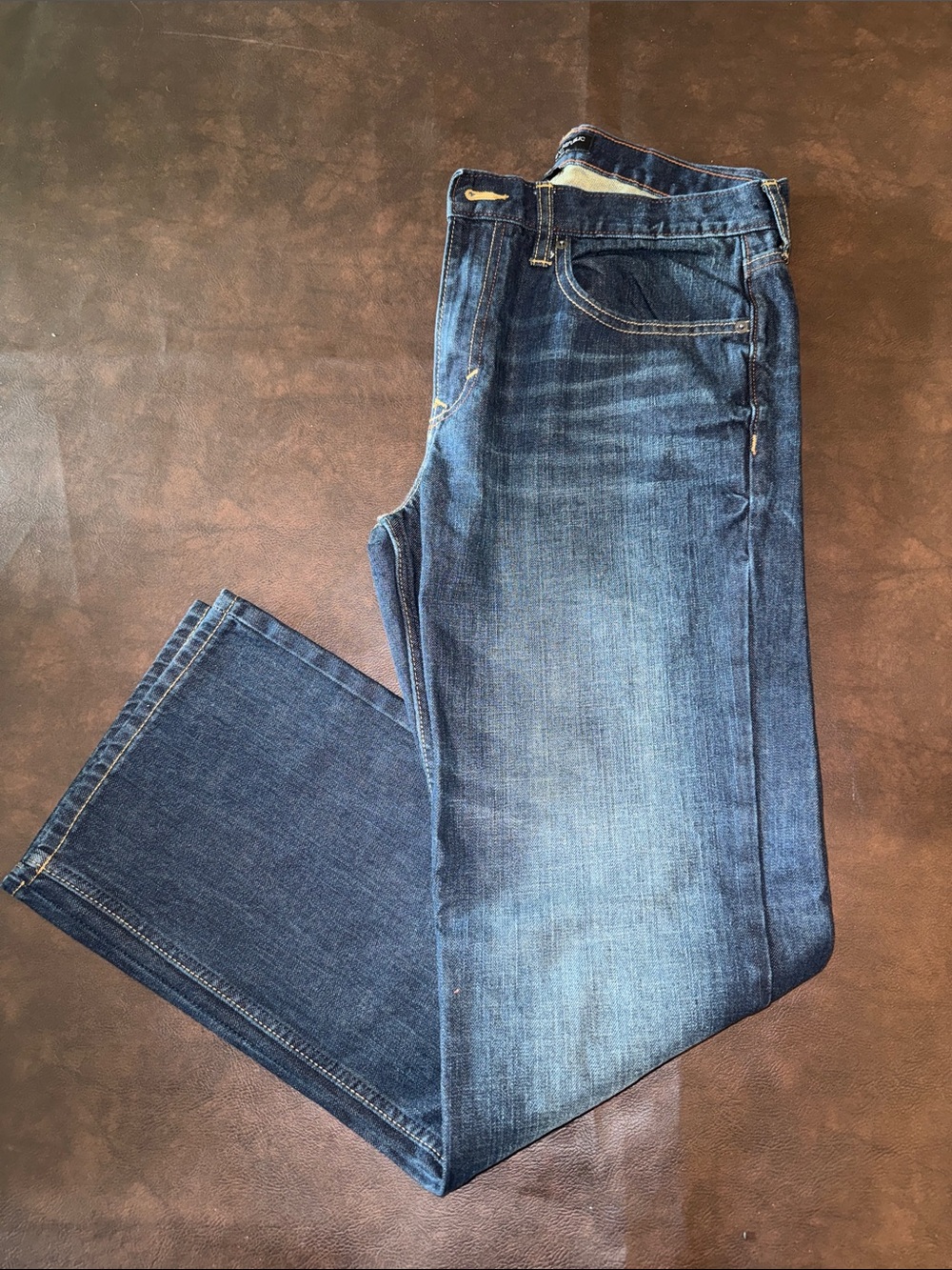 Banana Republic Men's Dark Blue Straight-Leg Jeans